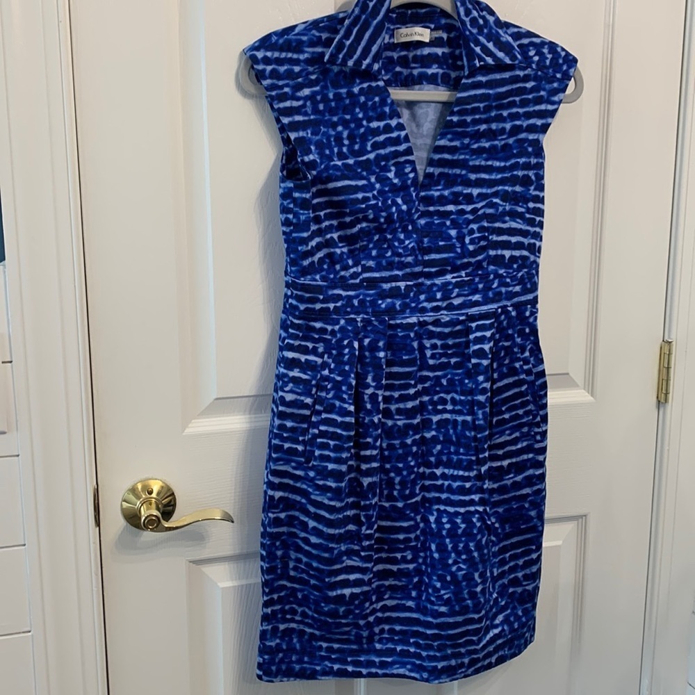 Calvin Klein Tie Dye / Abstract‎ pattern mini dress size 6